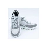 Elevold +7,5 cm Boy Uzatan Gizli Topuklu Kadın Spor Ayakkabı Çok Renkli Sneaker (Gri Leopar, EU Ayakkabı Beden Sistemi, Yetişkin, Kadın, Sayısal, Orta, 40)