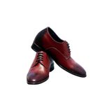 Elevold El Yapımı Bordo Renk Oxford Model 7 Cm Boy Uzatan Gizli Topuk Ayakkabı Damatlık Kundura (BORDO, EU Ayakkabı Beden Sistemi, Yetişkin, Sayısal, Orta, 40)