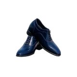 Elevold El Yapımı Hakiki Deri Özel Koleksiyon Rugan 7 Cm Boy Uzatan Gizli Topuk Klasik Ayakkabı Damatlık (Lacivert, EU Ayakkabı Beden Sistemi, Yetişkin, Erkek, Sayısal, Orta, 39)