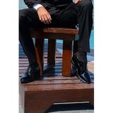Elevold El Yapımı Hakiki Deri Özel Koleksiyon Rugan 7 Cm Boy Uzatan Gizli Topuk Klasik Ayakkabı Damatlık (Siyah, EU Ayakkabı Beden Sistemi, Yetişkin, Erkek, Sayısal, Orta, 39)