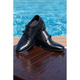 Elevold El Yapımı Özel Koleksiyon Tokalı 7 Cm Boy Uzatan Gizli Topuk Klasik Damatlık Ayakkabı Kundura (SİYAH, EU Ayakkabı Beden Sistemi, Yetişkin, Erkek, Sayısal, Orta, 39)