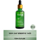 Elexir Eva BİBERİYE YAĞI | SAÇ, KAŞ VE KİRPİK BAKIM YAĞI | %100 SAF BİTKİSEL BAKIM DESTEĞİ 50 ML - haki