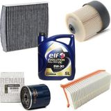Elf Clio 4 Yağ Bakım Filtre Seti 1.5 Dci Hava-Yağ-Polen-Mazot- 5W30 Uyumlu