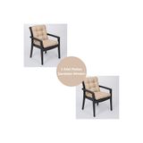 ELF CONSEPT 2 Adet Rattan Sandalye Minderi 2'li Set