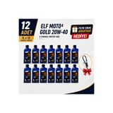 ELF MOTO 4 GOLD 20W40 Motosiklet Motor Yağı Üstün Koruma 12X1L Avantajlı Paket (Filtre Sökme Anahtarı Hediyeli)