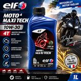 Elf Moto 4 Maxi Tech 10W-30 4t Sentetik Motosiklet Motor Yağı 1l
