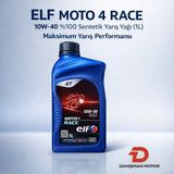 Elf Moto 4 Race 10W-40 %100 Sentetik 4 Zamanlı Yarış Performansı Motosiklet Yağı 1 Litre