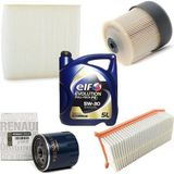ELF Renault Clio Iv Ve Symbol Iıı Uyumlu 1.5dci Filtre Seti Ve 5w30 Motor Yağı