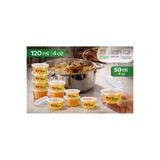 ELF TOYS Sosluk sızdırmaz ( 1 adet)120 ml mini saklama kabı et suyu , kemik suyu , buzluk ve sos kabı mutfak