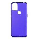 Elfia Alcatel 3x 2020 ile Uyumlu Kılıfı Silikon Mat Renkli Parmak İzi Bırakmayan Yumuşak İnce Kapak Prem Saks Mavi