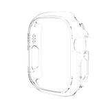 Elfia Apple ile Uyumlu Watch Ultra 49mm Darbe Korumalı Şeffaf Kasa Koruyucu Gard18 Renksiz