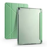 Elfia Apple iPad 10.2 (8.Nesil) ile Uyumlu Kılıf Silikon Yumuşak 4 Farklı Stand Olabilen Kalem Bölmeli Kapaklı Tablet Kılıfı Açık Yeşil