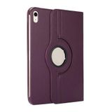 Elfia Apple iPad 10.9 2022 (10.Nesil) ile Uyumlu Kılıfı Suni Deri 3 Farklı Ayarlanabilen 2 Farklı Stand Olabilen 360 Dönebilen Darbe Korumalı Tablet Kılıfı Mor