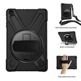 Elfia Apple iPad 2/3/4 ile Uyumlu Kılıf Silikon Ayarlanabilir Standlı Darbe Korumalı Askılı Tank Tablet Kılıfı