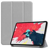 Elfia Apple iPad Air 11 2025 M3 ile Uyumlu Kılıf Arkası Şeffaf 2 Farklı Stand Olabilen Sert Silikon İnce Tablet Kılıfı Gri
