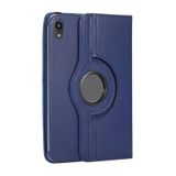 Elfia Apple iPad Mini 2021 (6.Nesil) ile Uyumlu Kılıfı Suni Deri 3 Farklı Ayarlanabilen 2 Farklı Stand Olabilen 360 Dönebilen Darbe Korumalı Tablet Kılıfı Lacivert