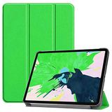 Elfia Apple iPad Pro 12.9 2022 M2 ile Uyumlu Kılıf Arkası Şeffaf 2 Farklı Stand Olabilen Sert Silikon İnce Tablet Kılıfı Yeşil