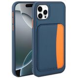 Elfia Apple iPhone 11 ile Uyumlu Kılıfı Kartlık Bölmeli Cüzdan Yumuşak Silikon Deri Görünüm Kamera Lens Korumalı Mat Renkli Kapak XKart Lacivert