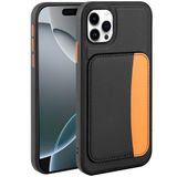Elfia Apple iPhone 11 ile Uyumlu Kılıfı Kartlık Bölmeli Cüzdan Yumuşak Silikon Deri Görünüm Kamera Lens Korumalı Mat Renkli Kapak XKart Siyah