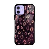 Elfia Apple iPhone 12 ile Uyumlu Kılıf Desenli Kamera Lens Korumalı Mat Silikon İnce Kapak Lusi Pembe Leopar