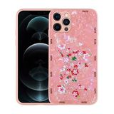 Elfia Apple iPhone 12 Pro Max ile Uyumlu Parlak Desenli Sert Silikon Kılıf, Mumila Pink Mouse