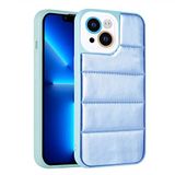 Elfia Apple iPhone 13 ile Uyumlu Darbe ve Kamera Lens Korumalı Sert Silikon Kılıf, Seksek Mavi