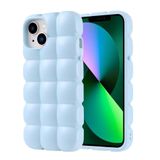 Elfia Apple iPhone 13 ile Uyumlu Yumuşak Silikon Mat Renkli Kamera Lens Korumalı Kılıf, Dom Mavi