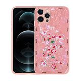 Elfia Apple iPhone 13 Pro ile Uyumlu Parlak Desenli Sert Silikon Kılıf, Mumila Pink Mouse