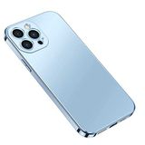 Elfia Apple iPhone 13 Pro ile Uyumlu Sert Silikon Kamera Lens Korumalı Kılıf, Bobo Mavi