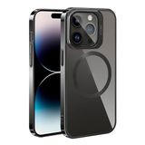 Elfia Apple iPhone 15 Pro Max ile Uyumlu Kamera Lens Koruyucu Hediyeli Wirelles şarj Özellikli Standlı Kılıf, Klon Siyah