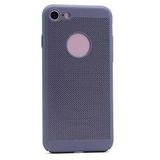 Elfia Apple iPhone 6S Plus ile Uyumlu Kılıfı Mat Pastel Renkli Delikli Sert Silikon İnce Koruma Kapak Füme
