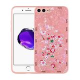 Elfia Apple iPhone 7 Plus ile Uyumlu Parlak Desenli Sert Silikon Kılıf, Mumila Pink Mouse