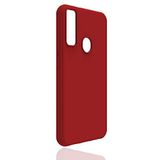 Elfia General Mobile GM 20 Pro ile Uyumlu Kılıf Silikon Mat Pastel Renkli Yumuşak Parmak İzi Bırakmayan İnce Kapak Biy Kırmızı
