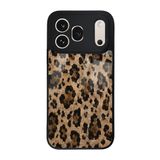 Elfia Honor 600 Pro 5G ile Uyumlu Kılıf Desenli Kamera Lens Korumalı Mat Silikon İnce Kapak Lusi Kahve Leopar