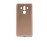 Elfia Huawei Mate 10 Pro ile Uyumlu Kılıfı Silikon Mat Renkli Parmak İzi Bırakmayan Yumuşak İnce Kapak Prem Gold