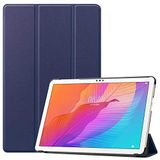 Elfia Huawei MatePad 11 (2021) ile Uyumlu Kılıf Arkası Şeffaf 2 Farklı Stand Olabilen Sert Silikon İnce Tablet Kılıfı Lacivert