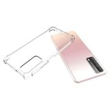 Elfia Huawei P Smart 2021 ile Uyumlu Şeffaf Silikon AntiShock Darbe Korumalı Kılıf, Şeffaf