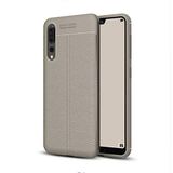 Elfia Huawei P20 Pro ile Uyumlu Silikon Deri Gör Auto Focus Kılıf, Gri