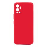 Elfia İnfinix Hot 12 ile Uyumlu Kılıf Silikon Mat Pastel Renkli Yumuşak Parmak İzi Bırakmayan İnce Kapak Biy Kırmızı