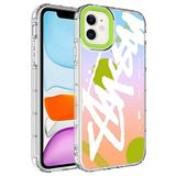 Elfia iPhone 11 ile Uyumlu Sert Silikon Desenli Kamera Korumalı Kılıf, Korn No2