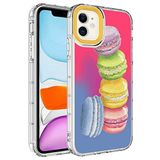 Elfia iPhone 12 ile Uyumlu Sert Silikon Desenli Kamera Korumalı Kılıf, Korn No12