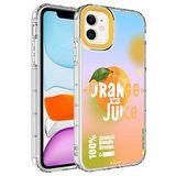 Elfia iPhone 12 ile Uyumlu Sert Silikon Desenli Kamera Korumalı Kılıf, Korn No3
