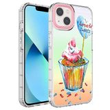 Elfia iPhone 13 ile Uyumlu Sert Silikon Desenli Kamera Korumalı Kılıf, Korn No15