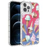 Elfia iPhone 13 Pro ile Uyumlu Sert Silikon Desenli Kamera Korumalı Kılıf, Korn No9