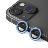 Elfia iPhone 14 Plus ile Uyumlu Safir ile Uyumlu Safir Kamera Lens Koruyucu Parmak İzi Bırakmayan Anti Reflective, Mavi