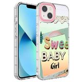 Elfia iPhone 14 Plus ile Uyumlu Sert Silikon Desenli Kamera Korumalı Kılıf, Korn No10