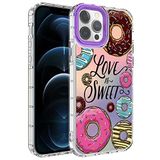 Elfia iPhone 14 Pro ile Uyumlu Sert Silikon Desenli Kamera Korumalı Kılıf, Korn No11