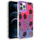 Elfia iPhone 14 Pro Max ile Uyumlu Sert Silikon Desenli Kamera Korumalı Kılıf, Korn No6
