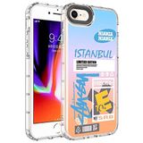 Elfia iPhone 7 ile Uyumlu Sert Silikon Desenli Kamera Korumalı Kılıf, Korn No1