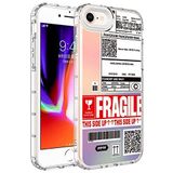 Elfia iPhone 7 ile Uyumlu Sert Silikon Desenli Kamera Korumalı Kılıf, Korn No5